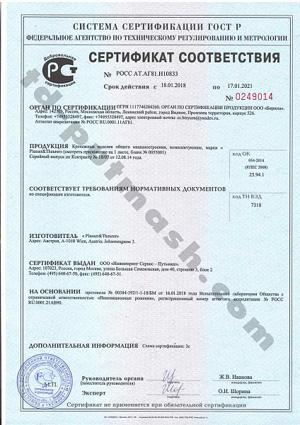 Сертификат №1